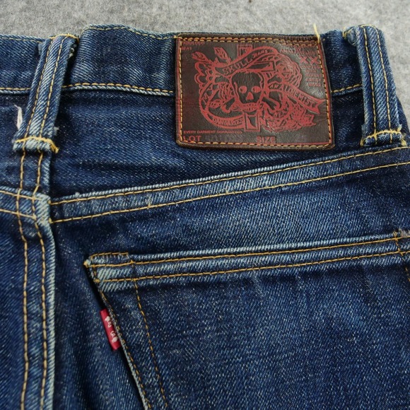 Alchemist Fab Four Jeans Womens 25 Blue Slim Straight Selvedge Mid Rise Japanese - Picture 4 of 12